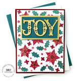 Scattered Holiday Blooms Layering Stencil